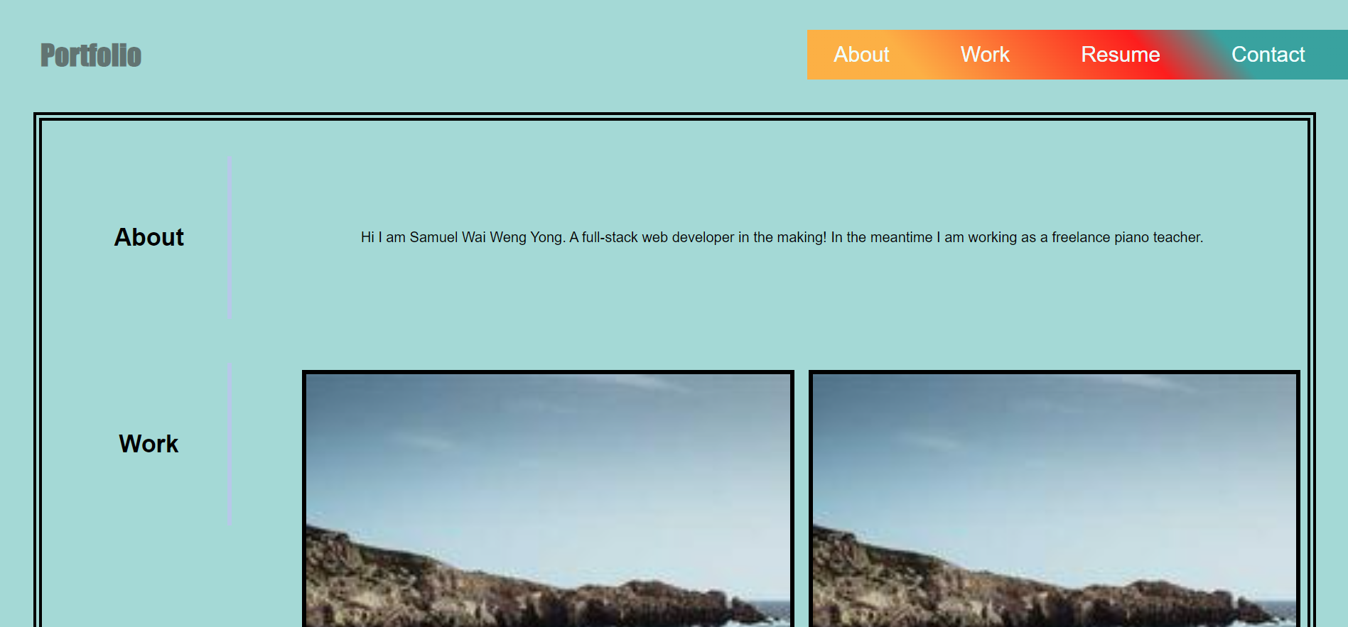 My First Portfolio